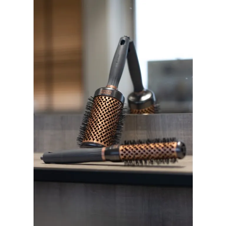 Olivia Garden Expert Blowout Heat Nylgard Bristles– Perie Profesională Termică pentru Păr Gros și Indisciplinat