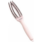 Olivia Garden Fingerbrush Care Iconic Boar & Nylon Pastel Pink S – Perie Profesională pentru Descurcare Delicată și