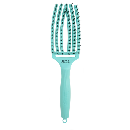 Olivia Garden FingerBrush Combo Medium Mint – Perie Profesională pentru Descurcare Netezire și Volum - Păr