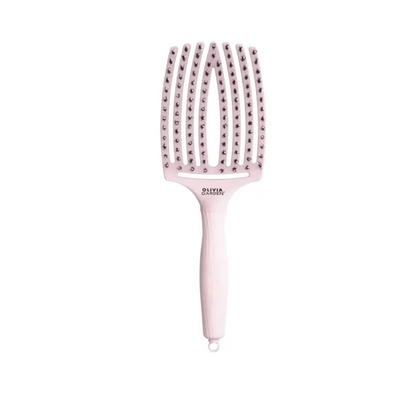 Olivia Garden FingerBrush Combo Pastel Large Pink – Perie Profesională pentru Descurcare Ușoară Volum și Strălucire L