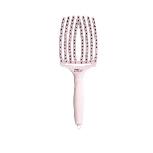 Olivia Garden FingerBrush Combo Pastel Large Pink – Perie Profesională pentru Descurcare Ușoară Volum și Strălucire L