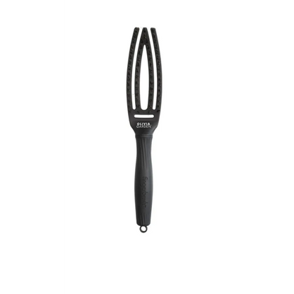 Olivia Garden FingerBrush Combo Small Full Black – Perie Profesională Antistatică pentru Descurcare și Finisaj Neted S