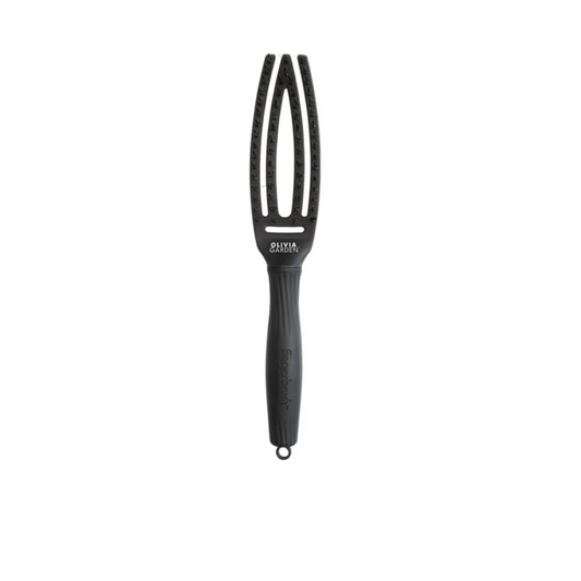 Olivia Garden FingerBrush Combo Small Full Black – Perie Profesională Antistatică pentru Descurcare și Finisaj Neted S