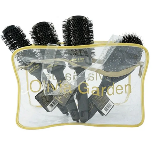 Olivia Garden Set de 4 Perii De Păr Expert Blowout Shine Black Label (25+35+45+55)