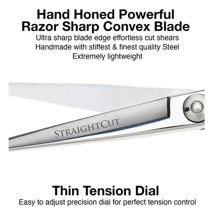 Olivia Garden StraightCut 5.75” – Foarfecă Profesională de Tuns cu Design Ergonomic Lamă Ultra-Ascuțită și Tăiere