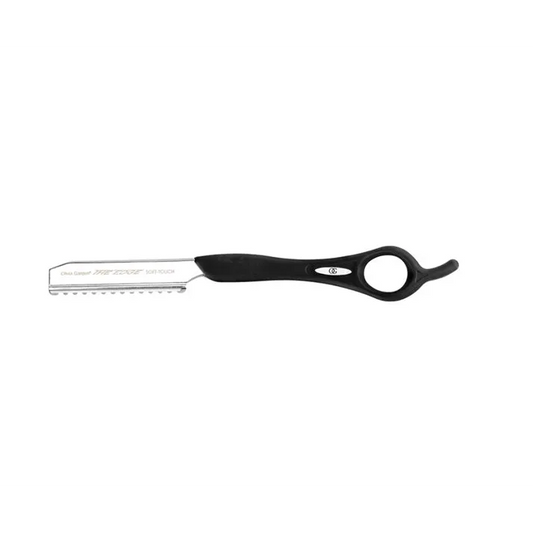 Olivia Garden The Edge Soft Touch – Brici Profesional 17.5 cm cu Mâner Ergonomic și Lamă Interșanjabilă din Oțel
