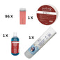 Pachet 96 bucati ceara premium roz cu aplicator lat 100ml