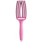 Perie Profesională Curbată Din Păr De Mistreț Și Nailon Olivia Garden Fingerbrush Boar&Nylon ThinkPink 2024 Bubble