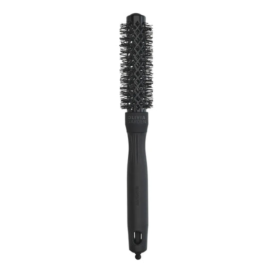Perie termică rotundă Olivia Garden Expert Blowout Shine 20mm Black Label bară ceramică cu turmalină peri ondulați