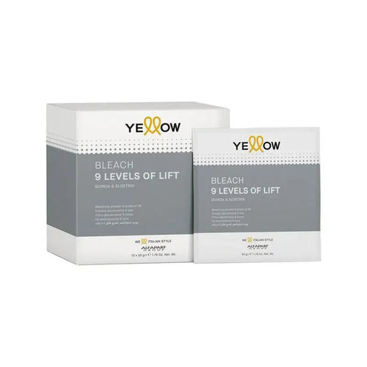 Pudră Decolorantă Albă Yellow Decolorant - Deschide 9 Tonuri Protecție & Strălucire - 50 g - Păr