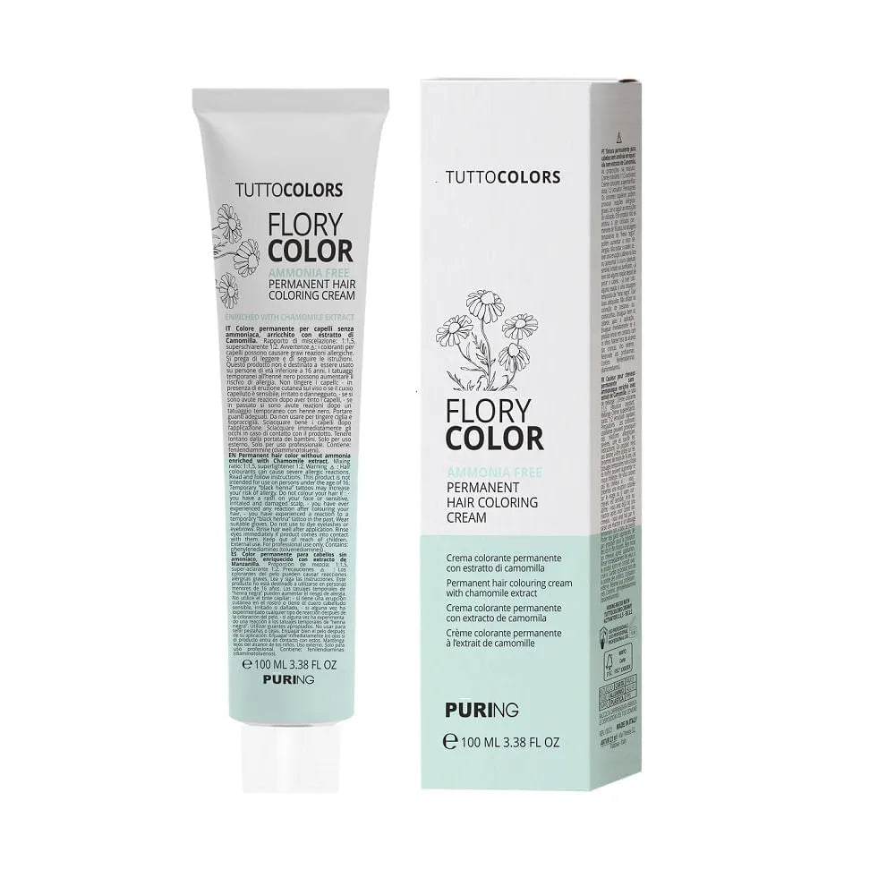 Puring Flory Color Vopsea Permanenta fara Amoniac - 100 ml / 1 - Păr