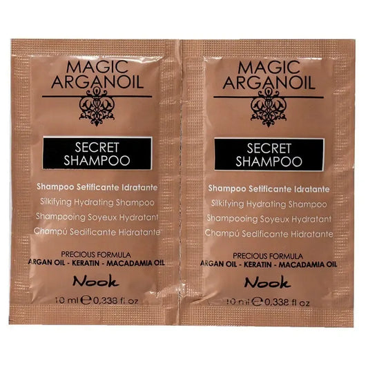 Șampon cu Efect de Hidratare Profundă și Curățare Delicată Fără Parabeni sau Sulfați Nook Magic ArganOil Secret mostră