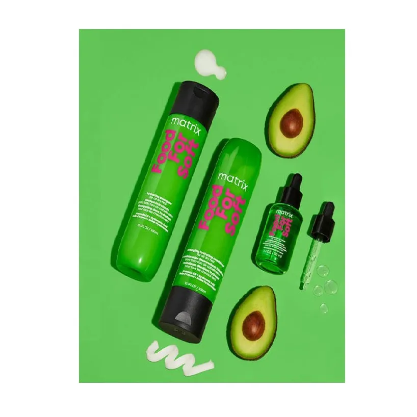 Șampon Hidratant Cu Ulei De Avocado Și Acid Hialuronic Pentru Păr Uscat Matrix Food For Soft - 10 ml - Păr