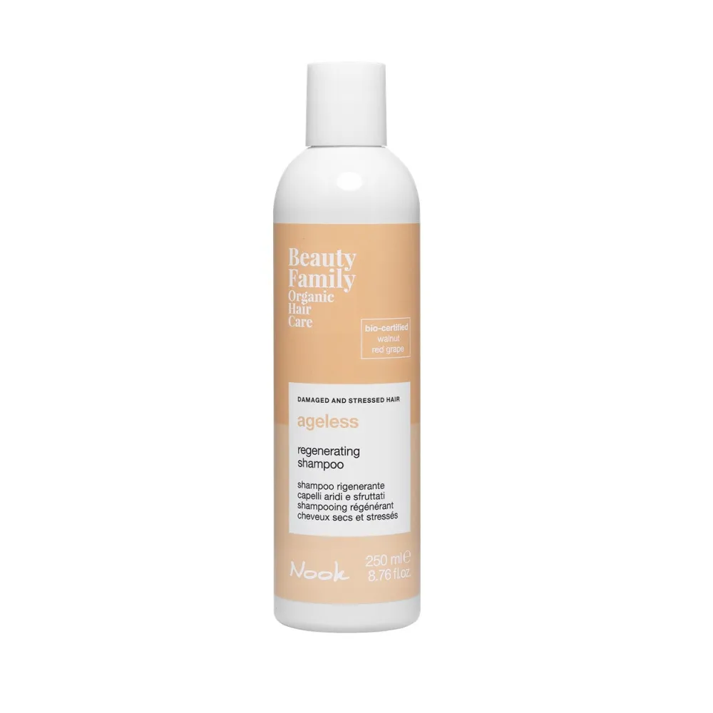 Șampon Organic Pentru Regenerarea Părului Uscat Și Deteriorat Nook Beauty Family Ageless Regenerating Shampoo 250ml