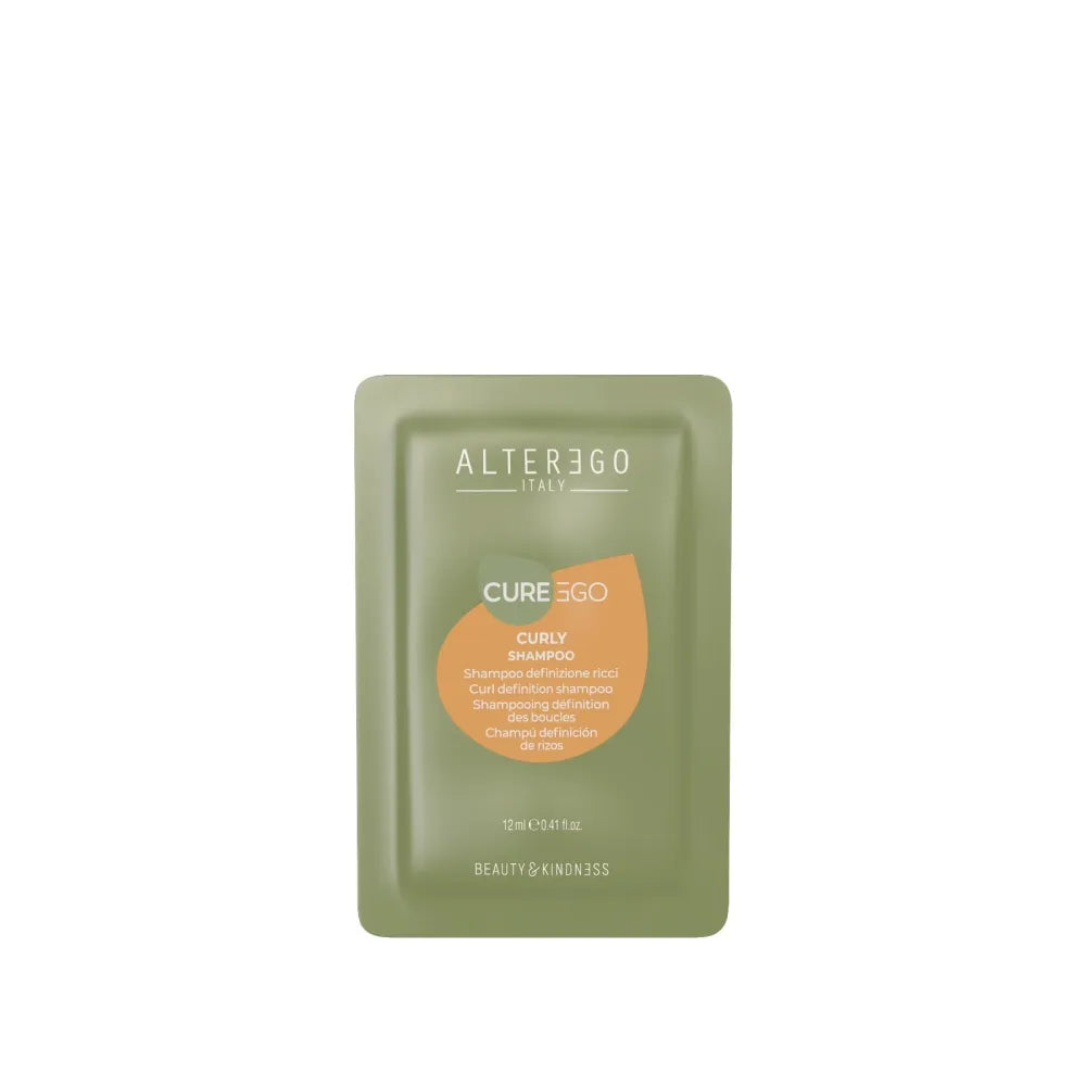 Șampon Pentru Definirea Buclelor AlterEgo CureEgo- Hidratare și Anti-Frizz Pentru Păr Creț Și Ondulat Mostră 12ml - Păr