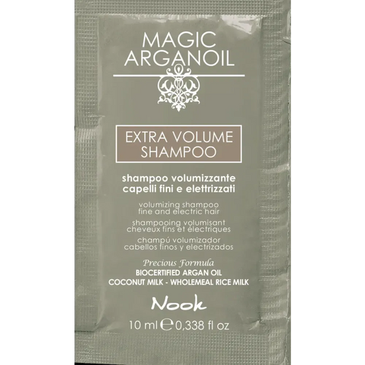 Șampon Pentru Extra Volum Nook Magic Argan Oil Extra Volume mostră 10ml - Păr