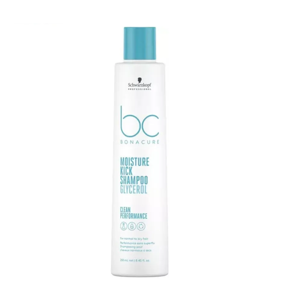 Schwarzkopf Professional Bonacure Clean Performance Moisture Kick Sampon Par Uscat Aspru 250ml