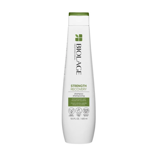 Șampon Profesional Reparare Intensă Biolage Strength Recovery cu Ulei de Squalane 250ml – Pentru Păr Deteriorat - Păr