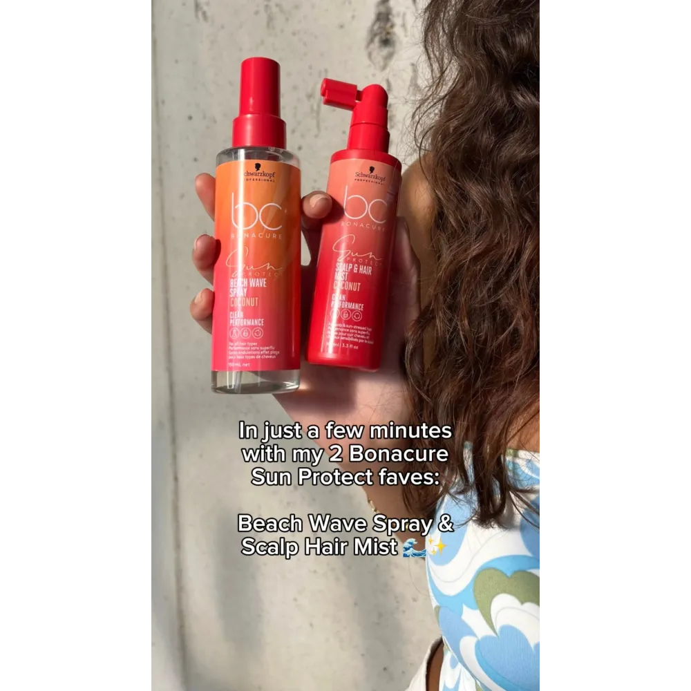 Schwarzkopf BC Sun Scalp & Hair Mist SPF20 – Protecție solară pentru scalp și păr cu ulei de cocos - Păr