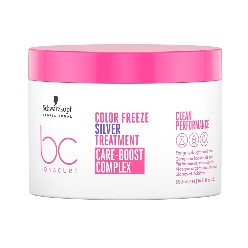 Schwarzkopf Professional Bonacure Color Freeze Silver Treatment 500ml – Mască Profesională Anti-Galben pentru Păr Blond