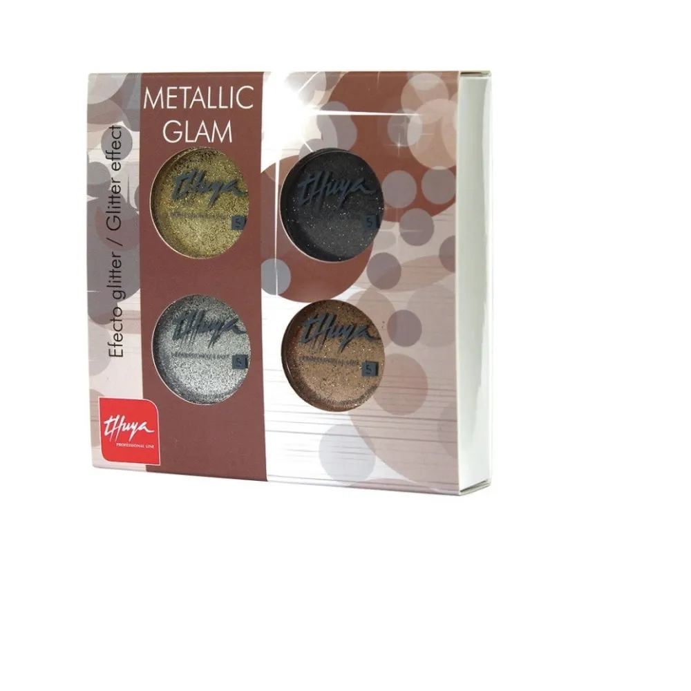 Set De 4 Buc Pulbere Acrilice Thuya Metal Glam - Manichiură / pedichiură