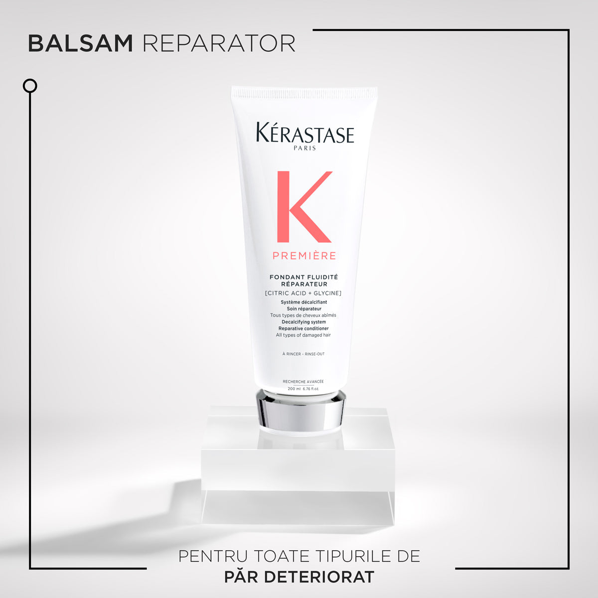 Set Kérastase Première Fondant Holidays 2024 Tratament Pre-Șampon Reparator 250ml + Șampon 250ml + Balsam 200ml - Păr