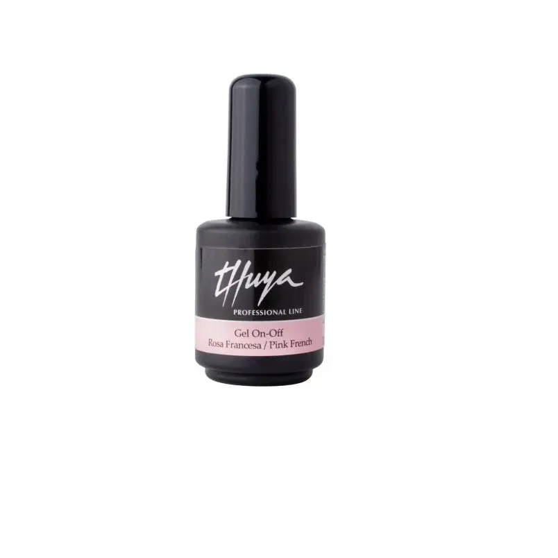 Thuya Gel On-Off Roz Pentru Manichiură Franțuzească 14ml - Manichiură / pedichiură