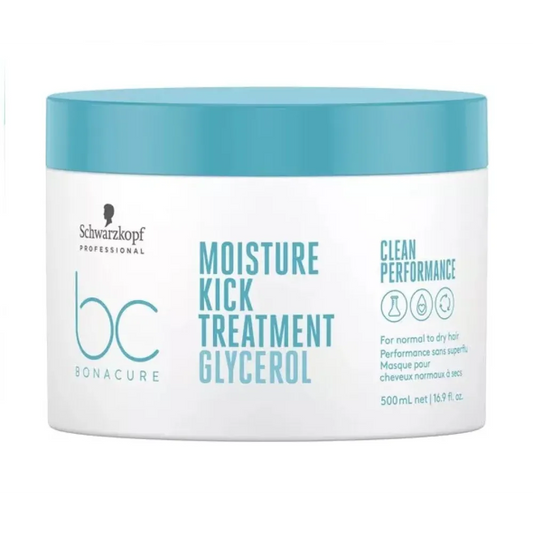 Schwarzkopf Professional Bonacure Clean Performance Moisture Kick Tratament Par Uscat Aspru 500ml