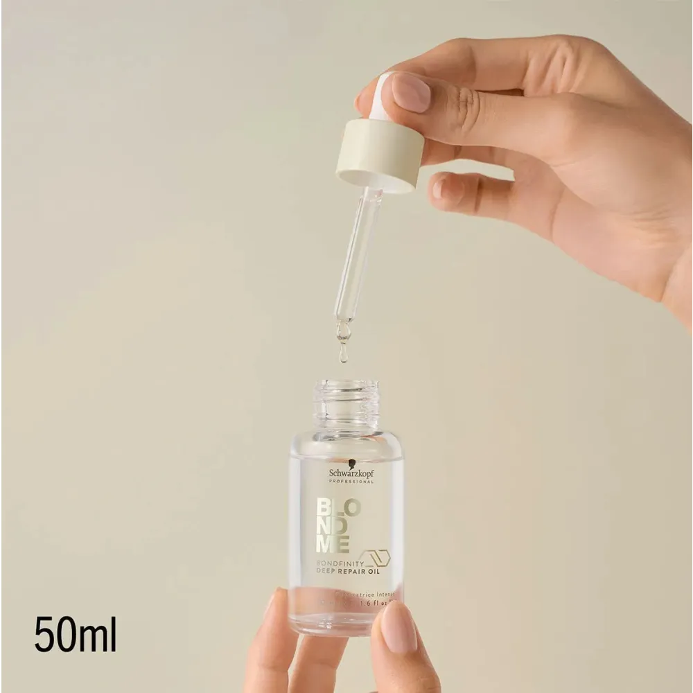 Ulei Reparator Schwarzkopf BLONDME Bondfinity Repair Oil – Regenerare Strălucire și Protecție Termică pentru Părul