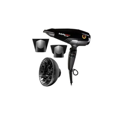 Uscător de Păr Profesional BaBylissPro Rapido Negru 2200W Greutate 399 g - Aparatură