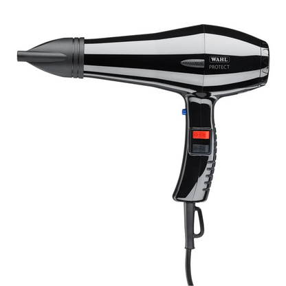 Uscător De Păr Profesional Wahl Protect 1500W Negru Cu 2 viteze Și 3 Niveluri De Căldură - Aparatură