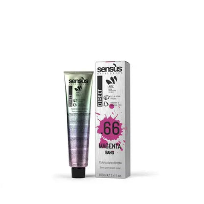 Vopsea De Păr Semipermanentă Fără Amoniac Sensus Direct Bang 100ml - 100 ml / Magenta.66 - Păr