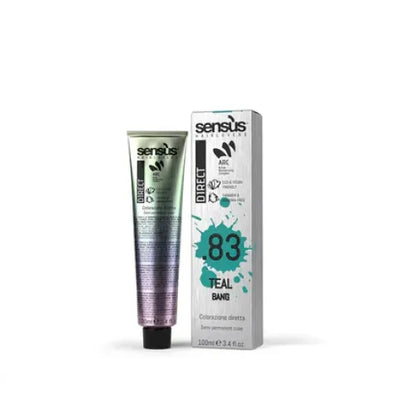 Vopsea De Păr Semipermanentă Fără Amoniac Sensus Direct Bang 100ml - 100 ml / Teal.83 - Păr