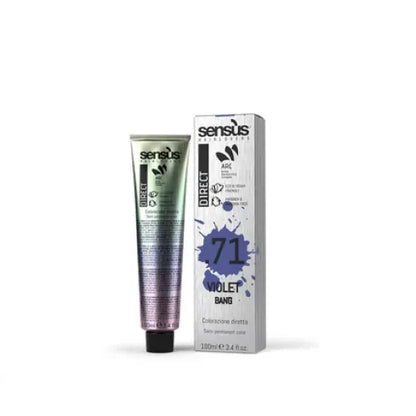 Vopsea De Păr Semipermanentă Fără Amoniac Sensus Direct Bang 100ml - 100 ml / Violet.71 - Păr
