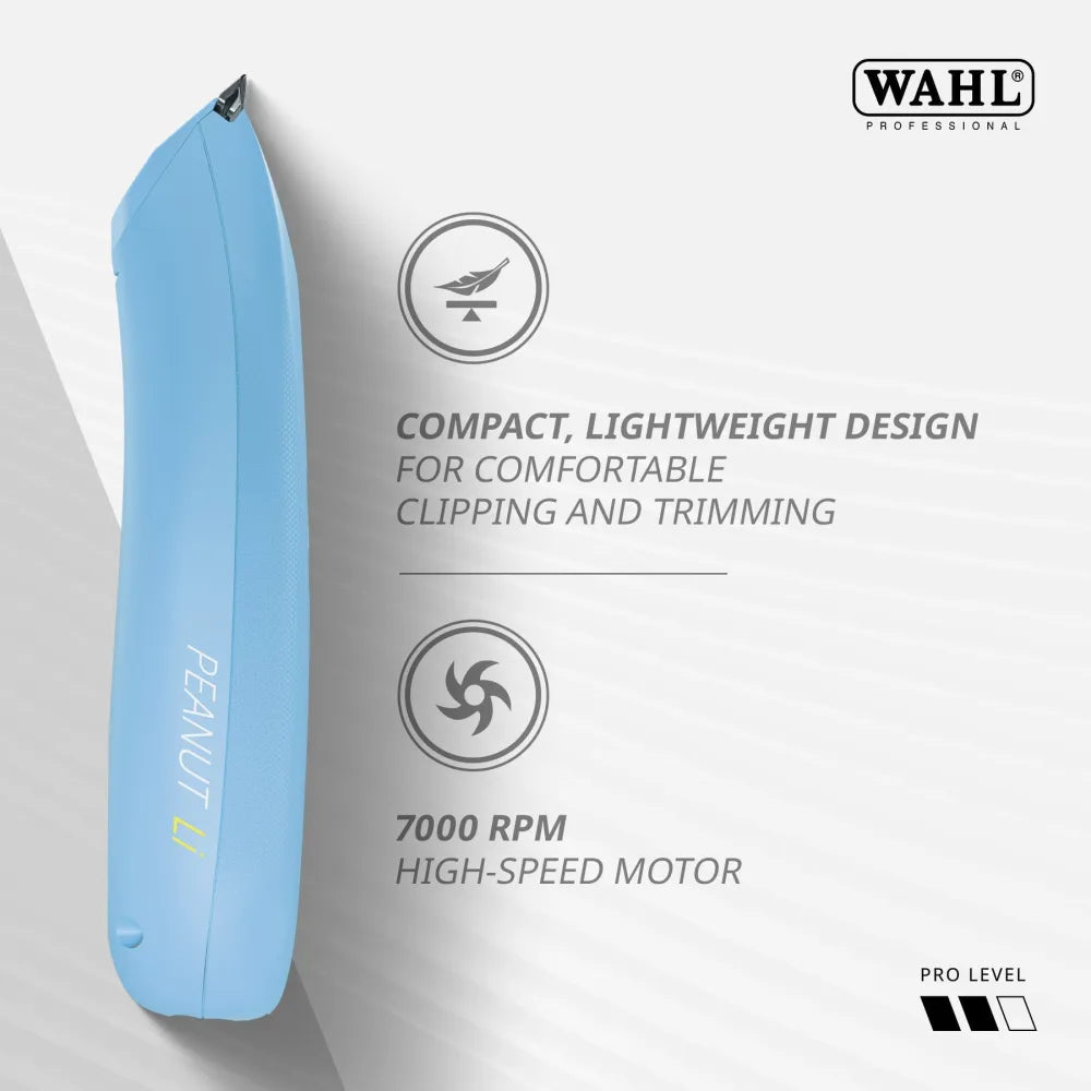 Wahl Peanut Li – Aparat de Contur Profesional Ultra-Compact cu Motor Puternic de 7.000 RPM și Încărcare USB-C