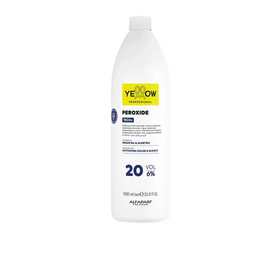 YELLOW Peroxide Tech + 6% 20Vol – Emulsie Oxidantă Profesională pentru Colorare Uniformă și Strălucitoare - Păr