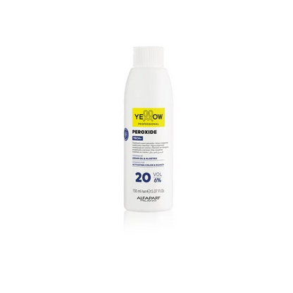 YELLOW Peroxide Tech + 6% 20Vol – Emulsie Oxidantă Profesională pentru Colorare Uniformă și Strălucitoare - 150 ml - Păr