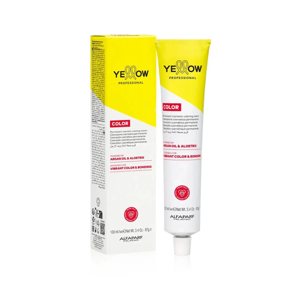 Yellow Professional Color Cream 100ml – Vopsea de Păr Permanentă cu Ulei de Argan pentru Culoare Vibrantă Protecție și