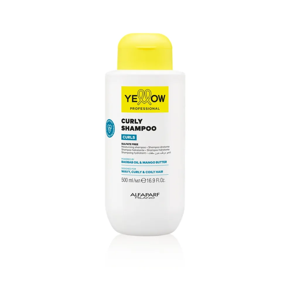Yellow Professional Curls Șampon pentru Păr Cret și Ondulat – Definire Hidratare și Anti-Frizz Descriere nouă cu semne