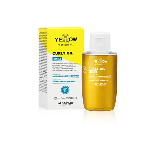 Yellow Professional Curls Ulei pentru Păr Cret– Hidratare Intensă Strălucire Naturală și Anti-Frizz Personalizabil
