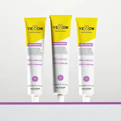Yellow Pure Toners 100ml – Gel Tonifiant Demi-Permanent Fără Amoniac pentru Luciu Suprem și Îngrijire Intensă a Părului