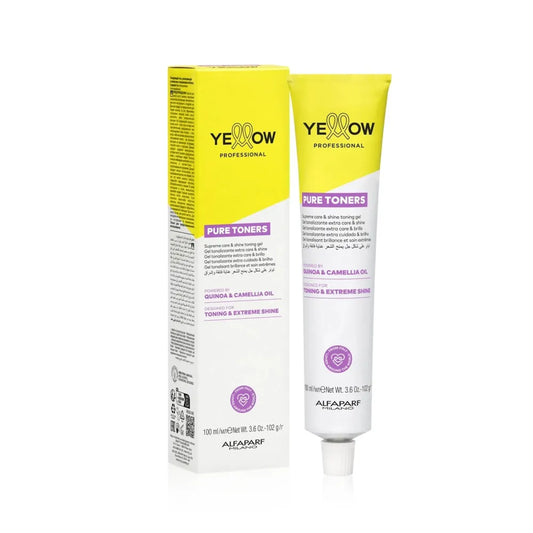 Yellow Pure Toners 100ml – Gel Tonifiant Demi-Permanent Fără Amoniac pentru Luciu Suprem și Îngrijire Intensă a Părului