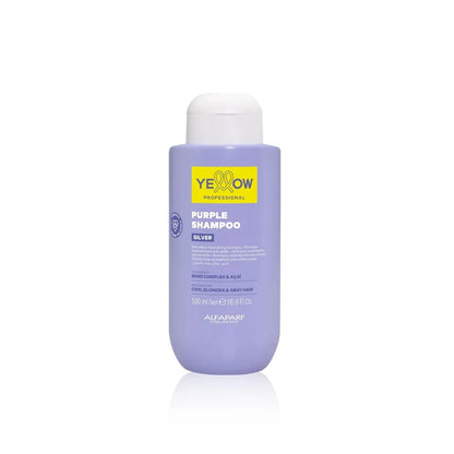 Yellow Purple Shampoo 500ml – Șampon Violet Profesional pentru Nuanțe Reci de Blond și Păr Gri 💜✨ Neutralizare Instantă
