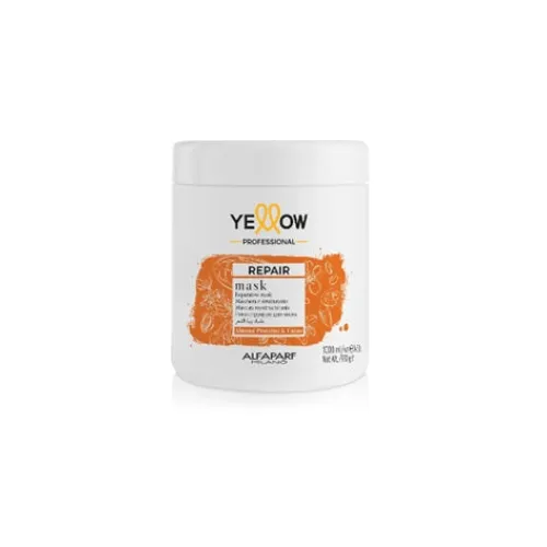 Yellow Repair Mask 1000ml – Mască Profesională de Reconstrucție pentru Păr Deteriorat cu Hidratare Profundă și