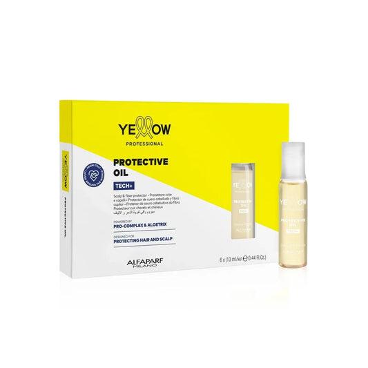 Yellow Ulei Protector 6x13ml – Ser Profesional cu Textură Gel pentru Protecția Scalpului și Firului de Păr în Timpul