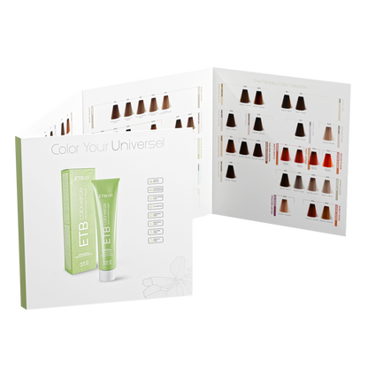 ETB Hair Professional – Catalog Culori pentru Vopsea Fără Amoniac, 70 de Nuanțe